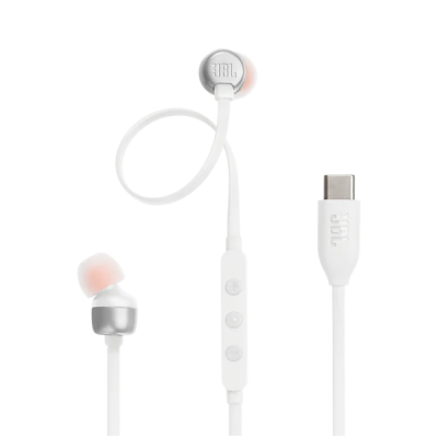 JBL TUNE 310C USB-C Wired Earphones white